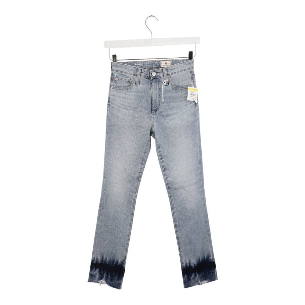 AG Adriano Goldschmied The Isabelle High Rise Straight Crop Jeans Size 24 Ombre